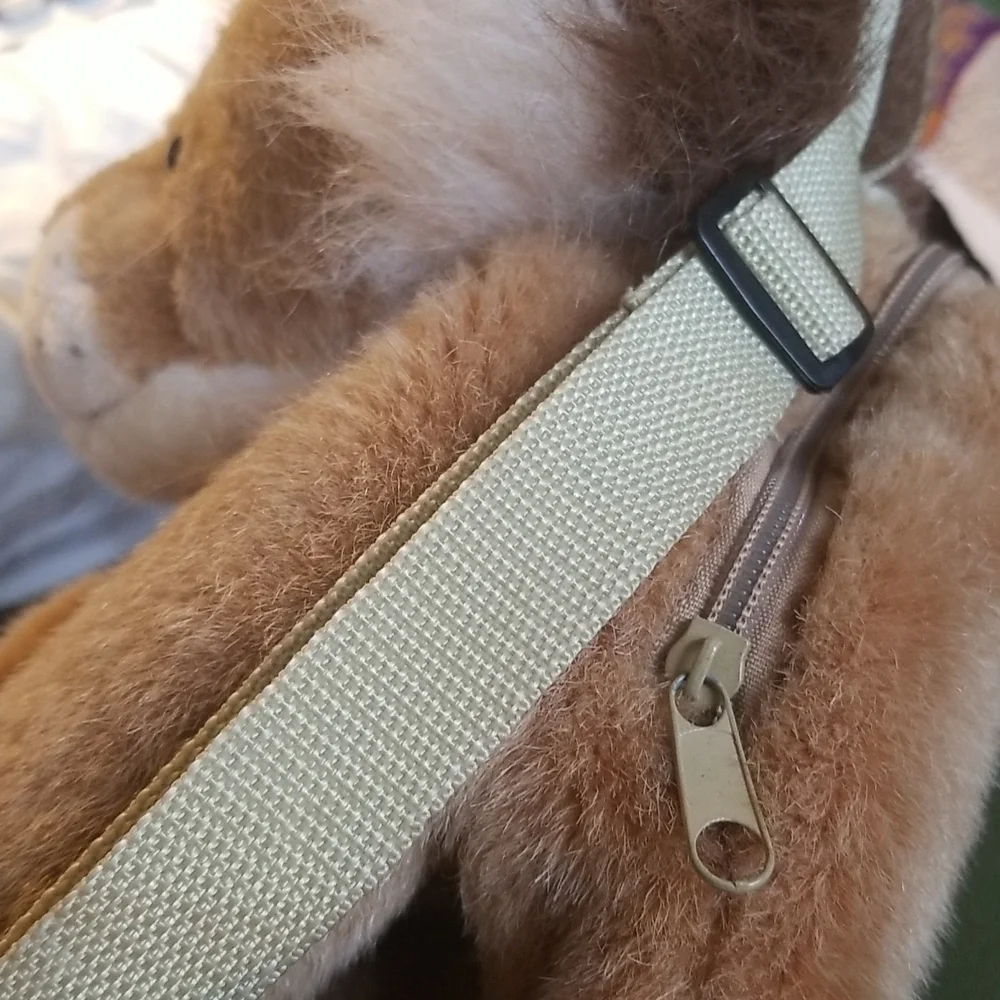 FREE SHIPPING! Born in Africa Wildlife Collection Lion Cub Plush Backpack  18